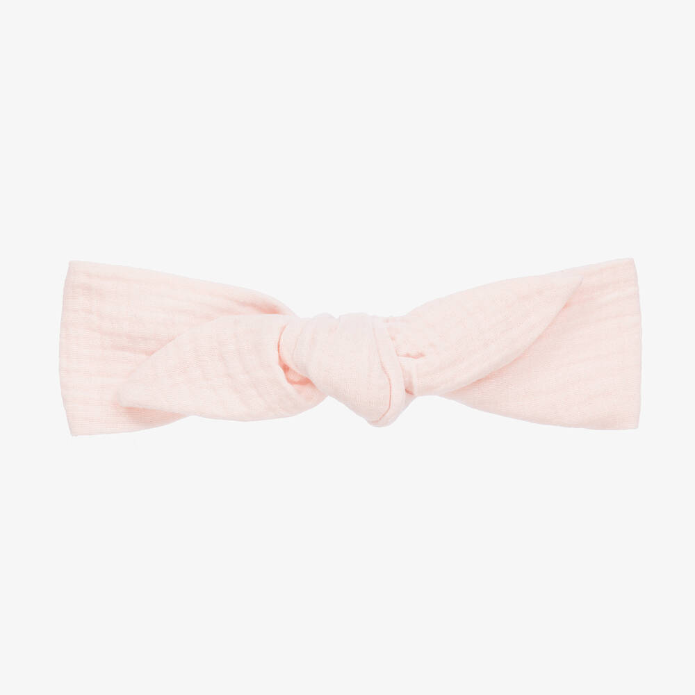 Jamiks - Розовая хлопковая повязка на голову для девочек | Childrensalon
