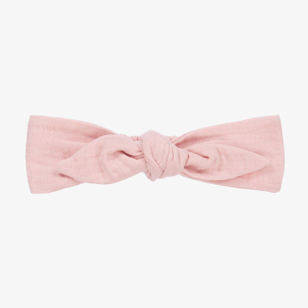 Jamiks - Розовая хлопковая повязка на голову для девочек | Childrensalon
