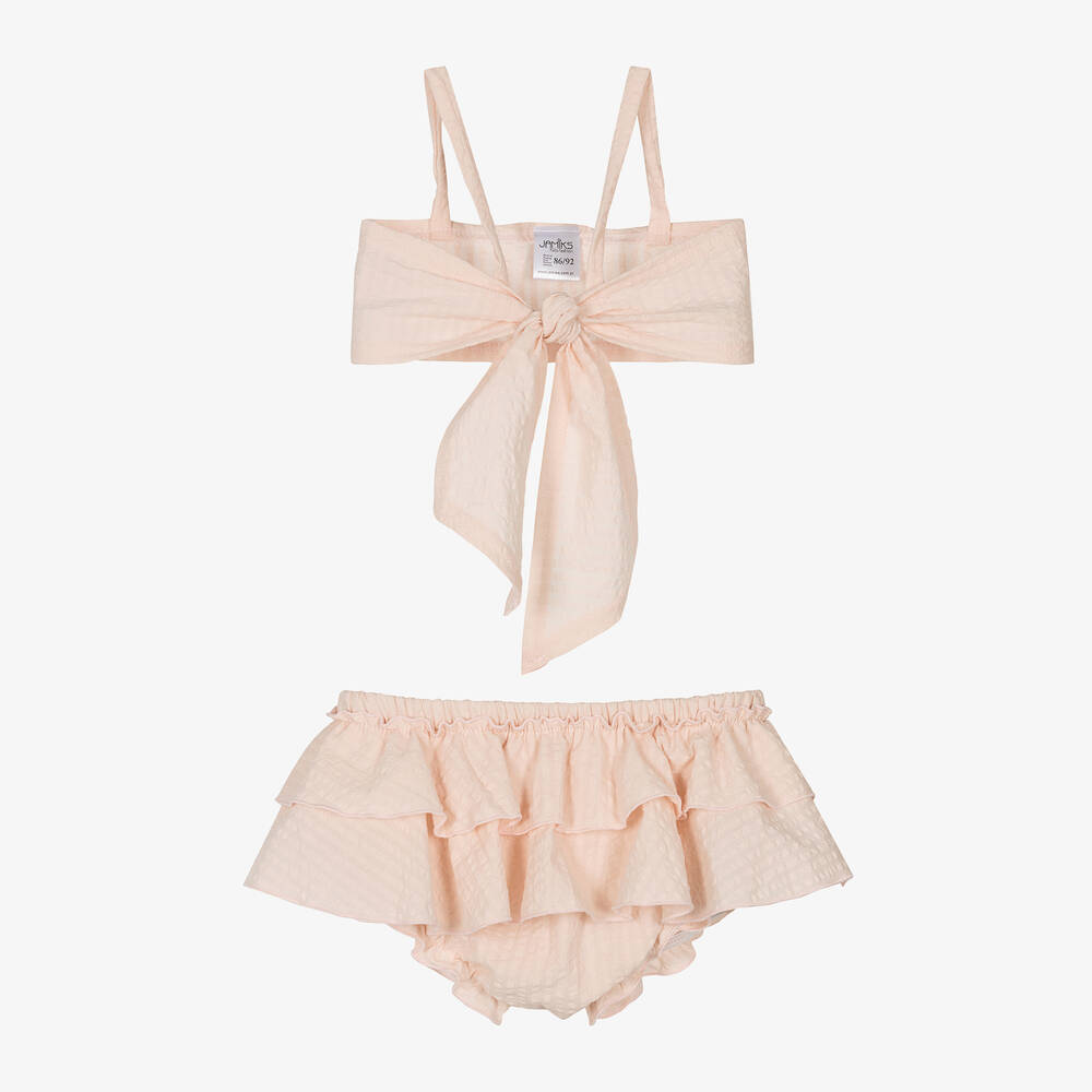 Jamiks - Розовый пляжный топ и шорты из хлопка для девочек | Childrensalon