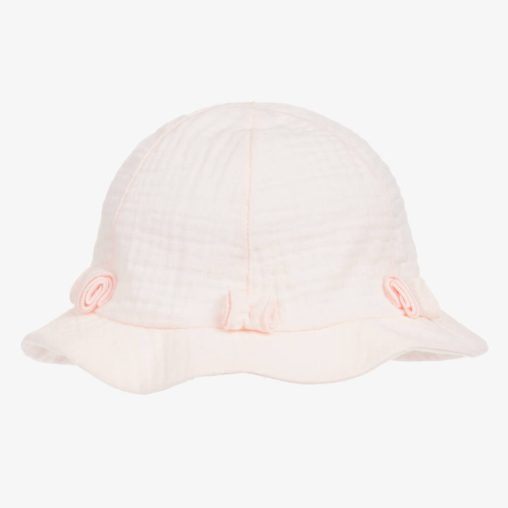 Jamiks - Girls Pink Organic Cotton Hat | Childrensalon