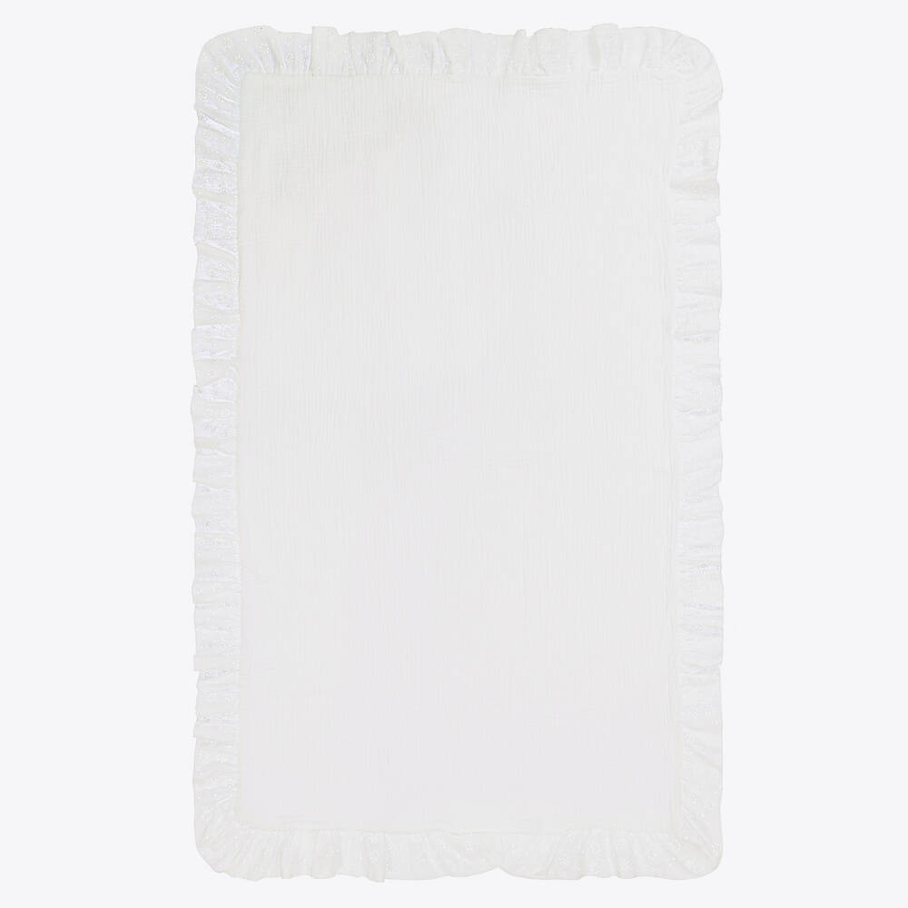 Jamiks - Белая пеленка из органического хлопка (100см) | Childrensalon