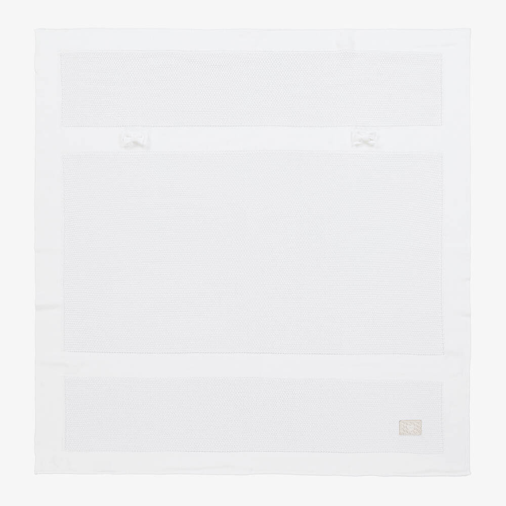 Jamiks - Couverture blanche en viscose 100cm | Childrensalon