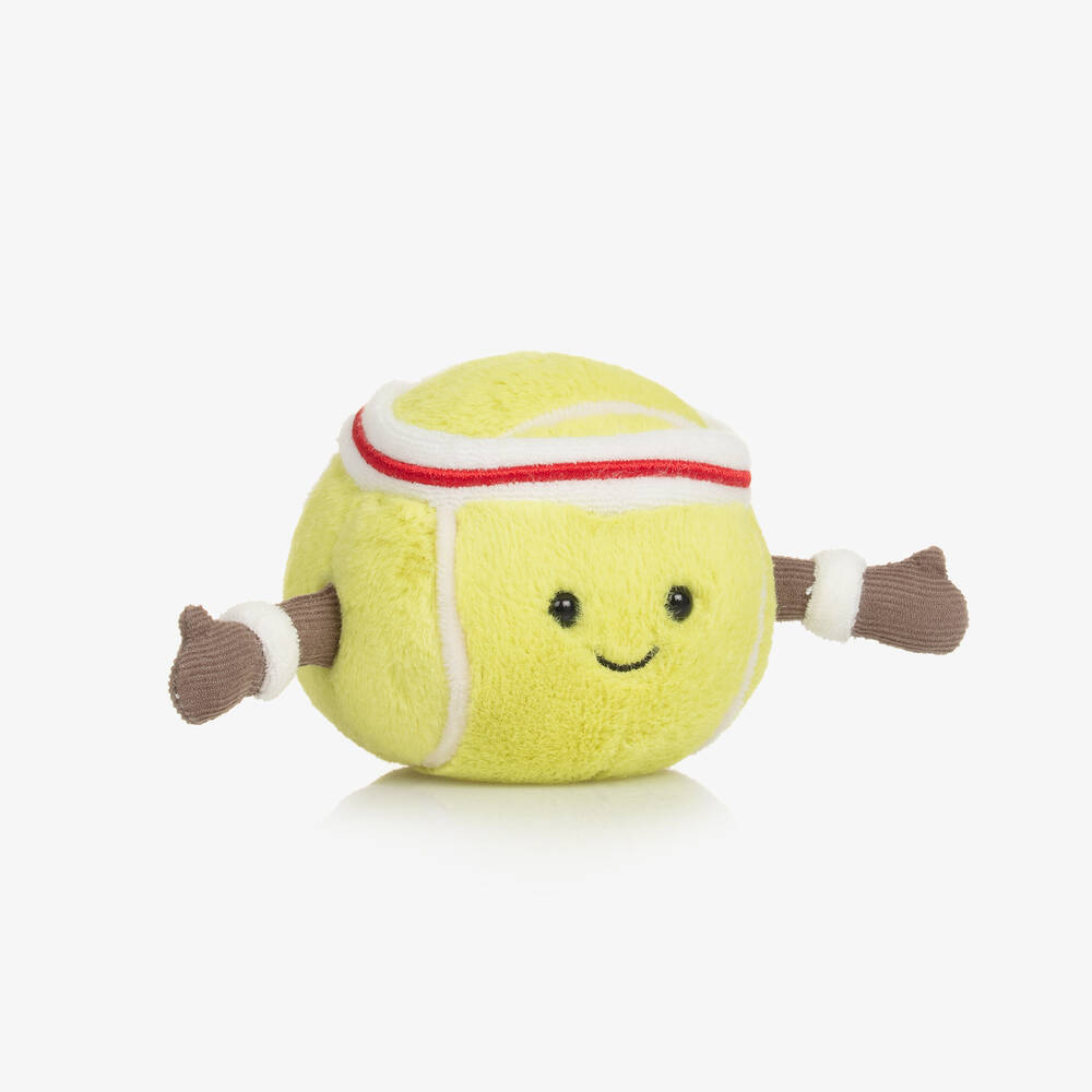 Jellycat -  لعبة طرية كرة تنس لون أصفر (9 سم) | Childrensalon