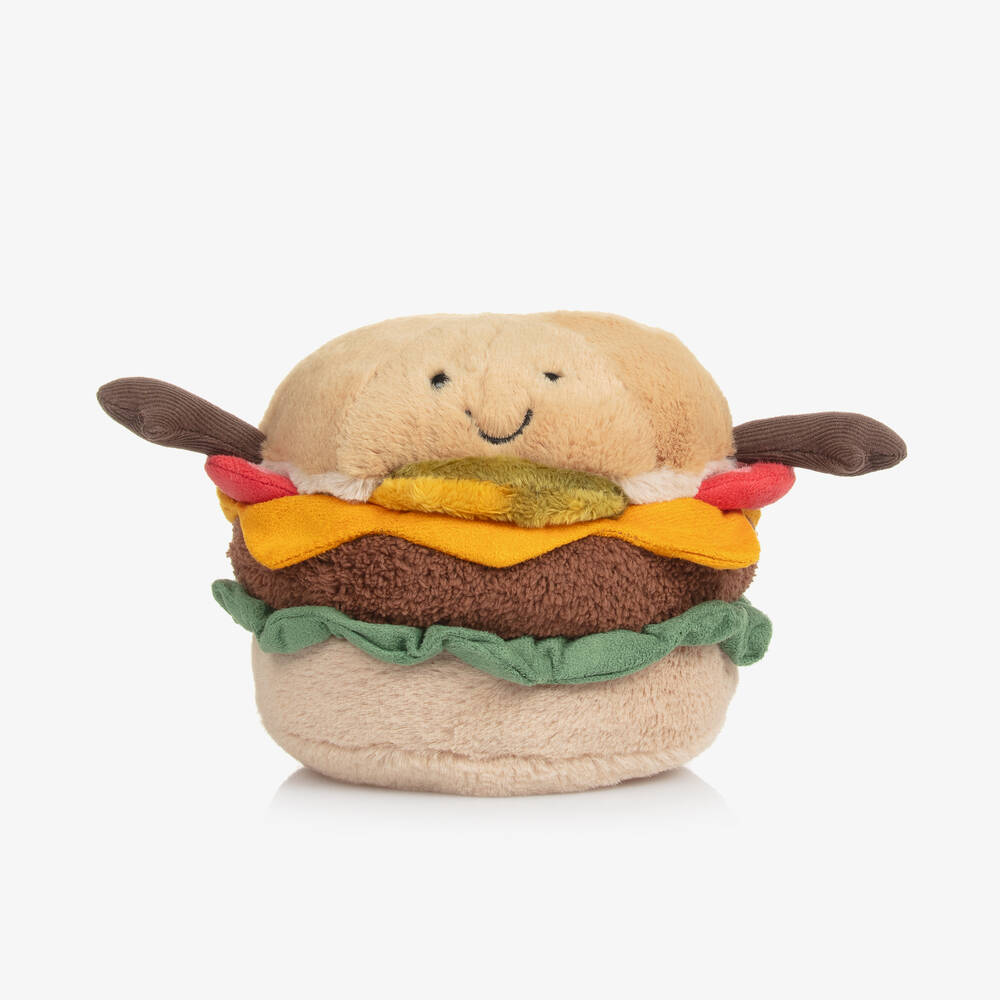 Jellycat - Beige Amuseables Burger Soft Toy (12cm) | Childrensalon