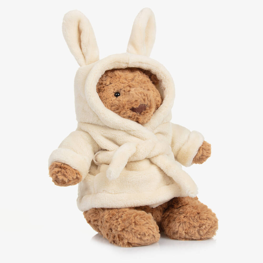 Jellycat - Beige Bathrobe Bartholomew Bear Toy (26cm) | Childrensalon