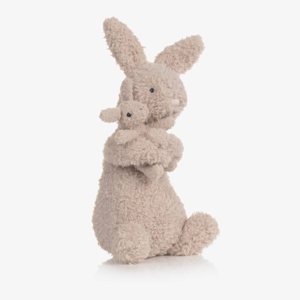 Jellycat - Beiges Spielzeug Hase & Baby 24 cm | Childrensalon