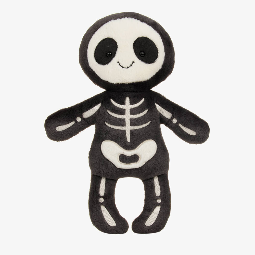 Jellycat - Skelett Bob Figur Schwarz/Weiß 34cm | Childrensalon