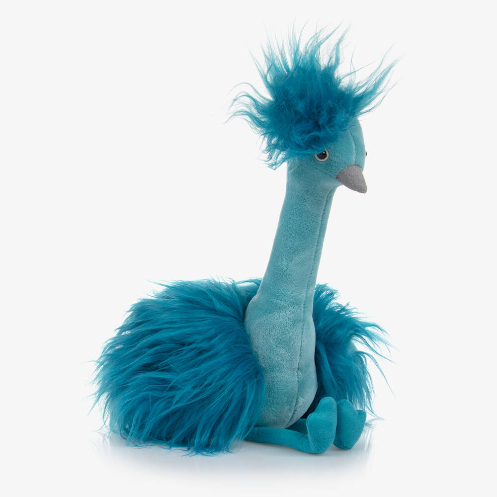 Jellycat - Blue Fou Fou Peacock Soft Toy (20cm) | Childrensalon