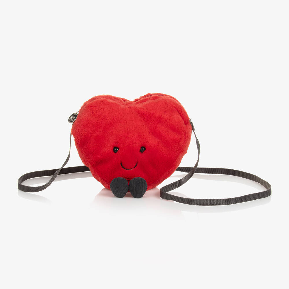 Jellycat - Girls Red Amuseable Heart Bag (18cm) | Childrensalon