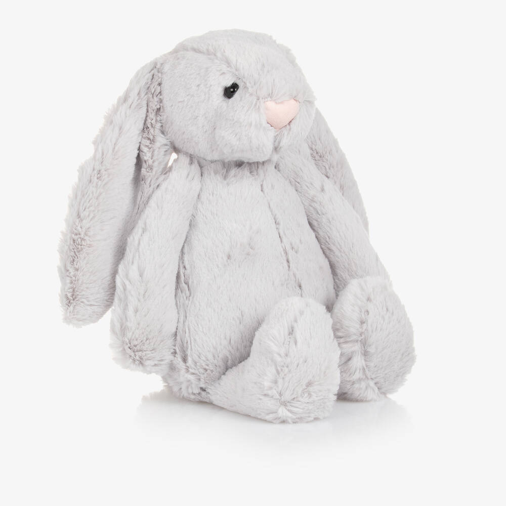 Jellycat - Lapin en peluche gris Bashful 31 cm | Childrensalon