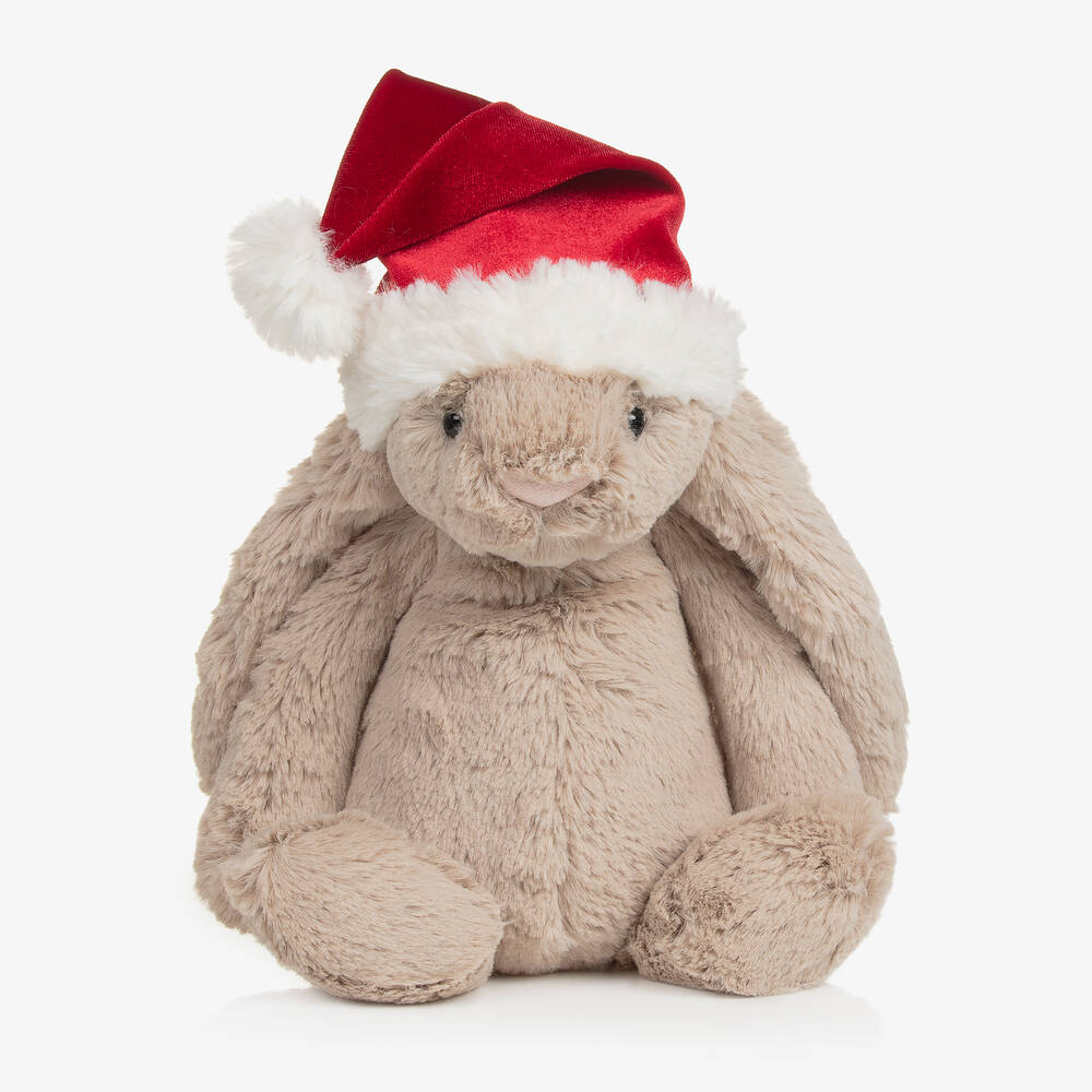 Jellycat - Grey Bashful Christmas Bunny (31cm) | Childrensalon