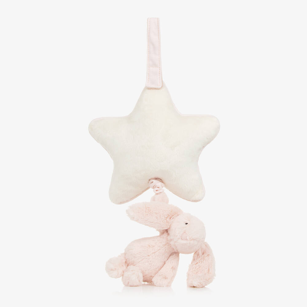Jellycat - Pink Bashful Bunny Musical Toy (28cm) | Childrensalon