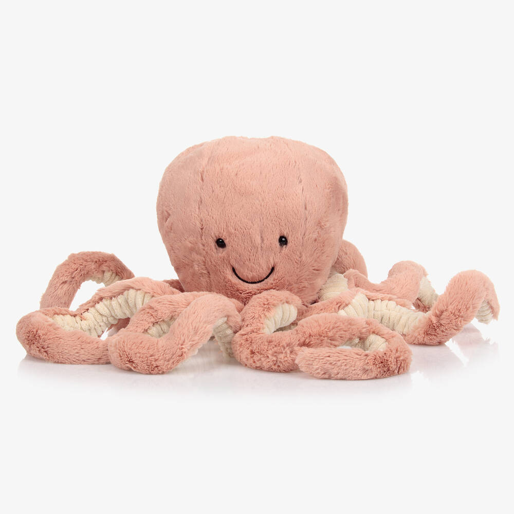 Jellycat - Розовая мягкая игрушка Odell Octopus (34см) | Childrensalon