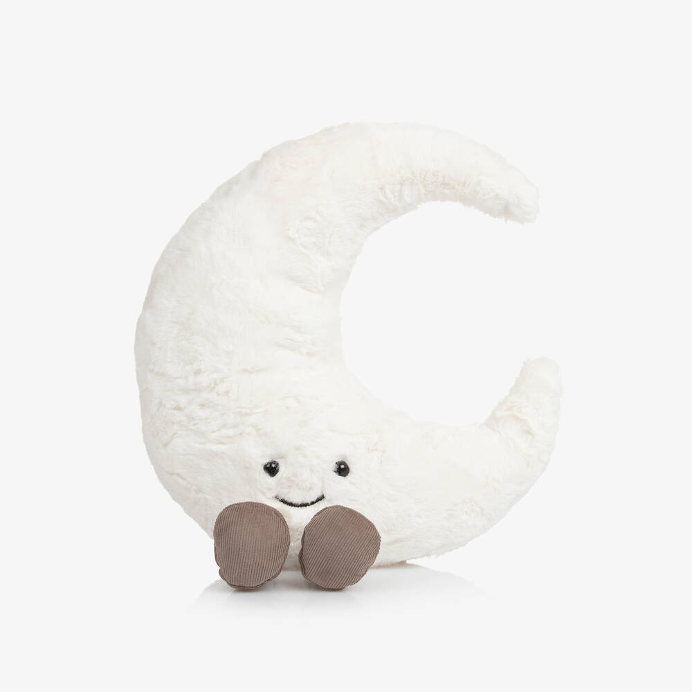 Jellycat - White Amuseables Moon Soft Toy (27cm) | Childrensalon