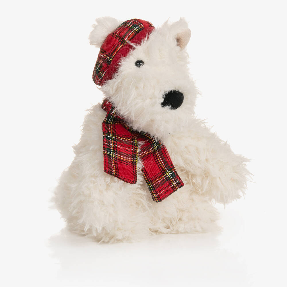 Jellycat - White Munro Scottie Dog Soft Toy (23cm) | Childrensalon