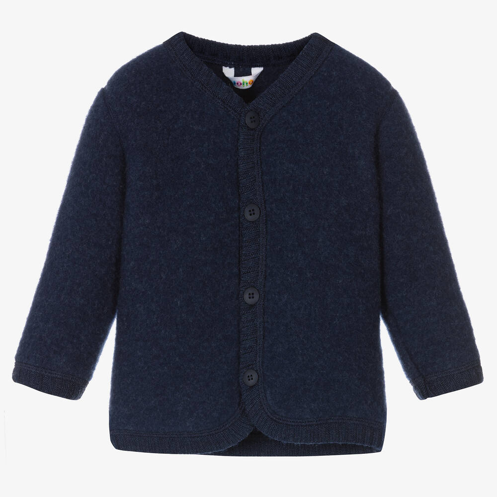 Joha - Gilet bleu en laine thermique | Childrensalon
