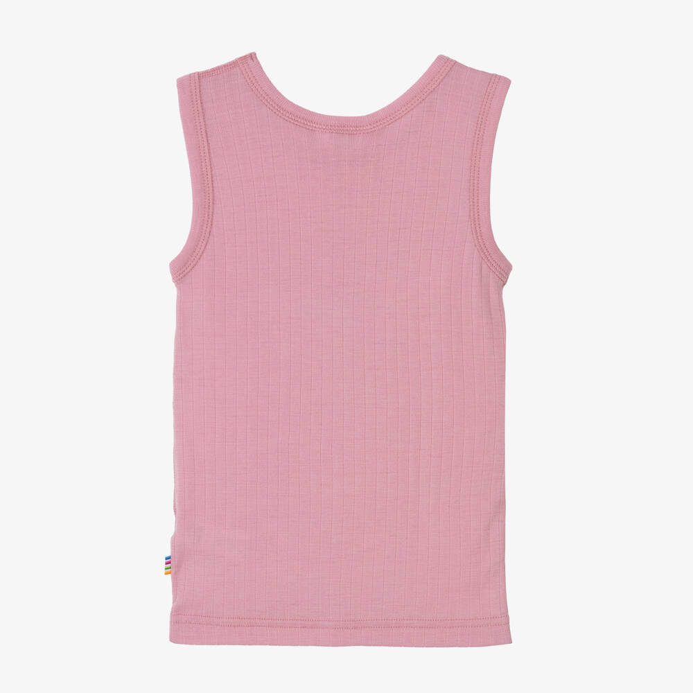Joha - Girls Pink Merino Wool Vest | Childrensalon