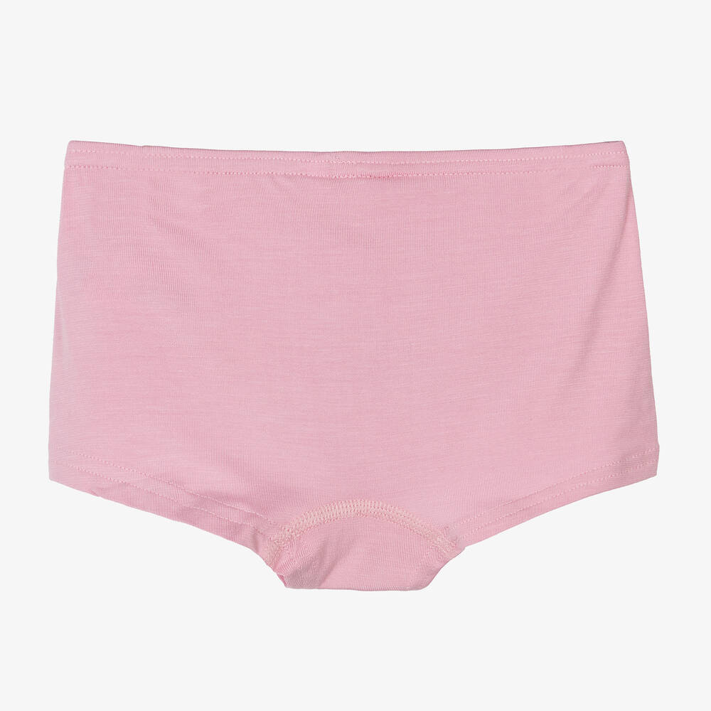 Childrensalon Essentials - Girls Pink Organic Cotton Knickers (7