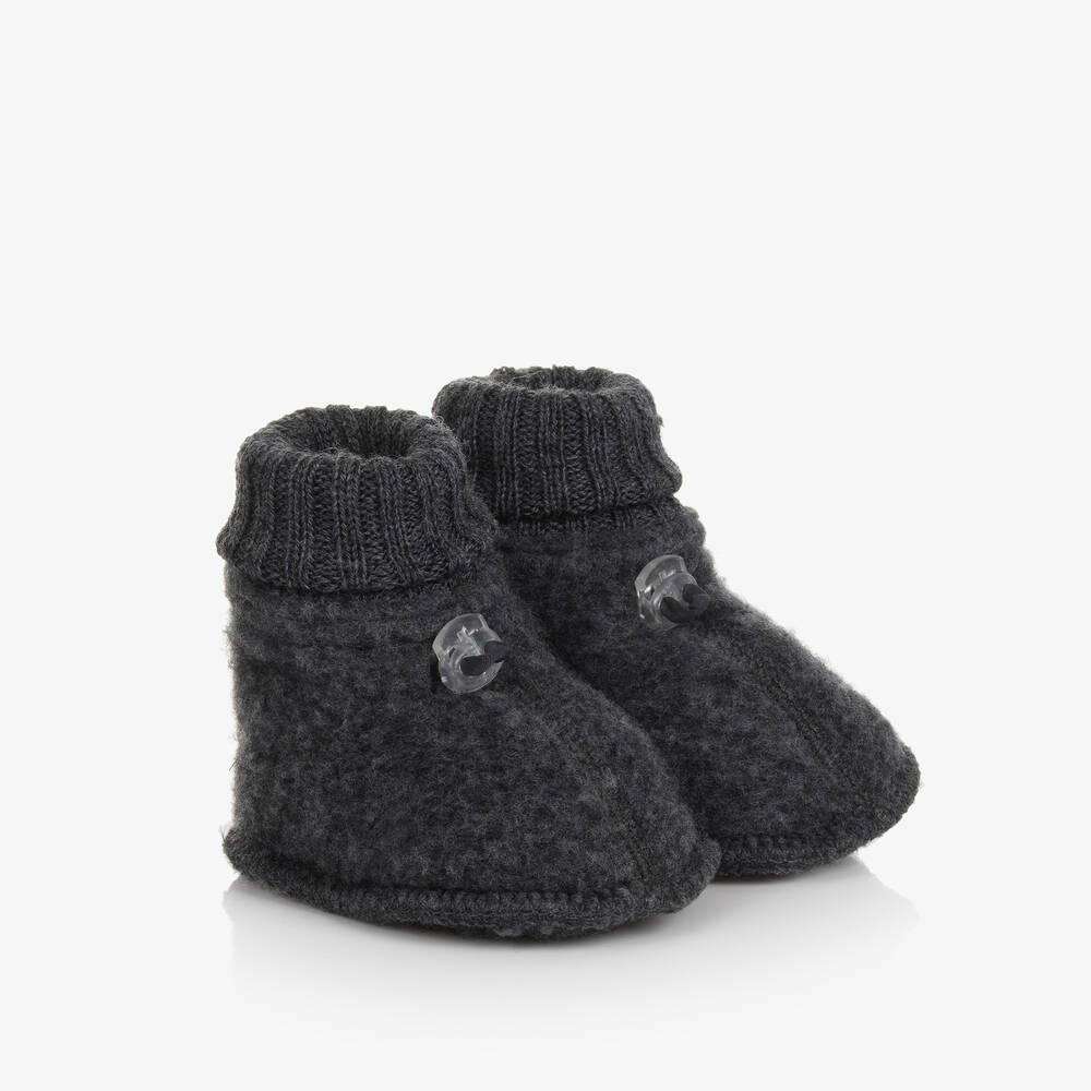 Joha - Grey Merino Wool Booties | Childrensalon