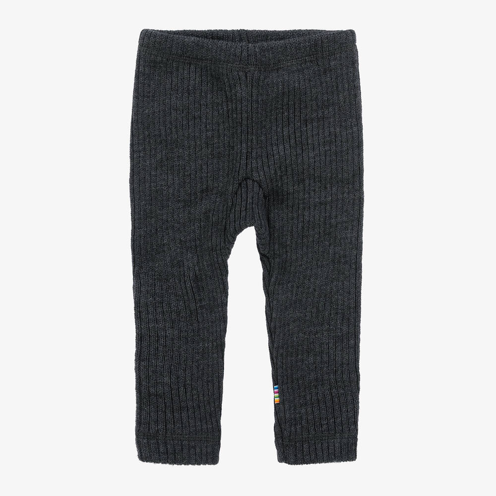Joha - Legging gris en laine mérinos | Childrensalon