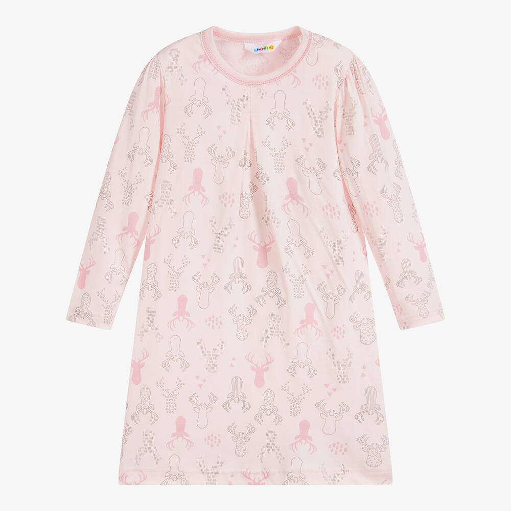 Joha Babies' Girls Pink Merino Wool Nightdress