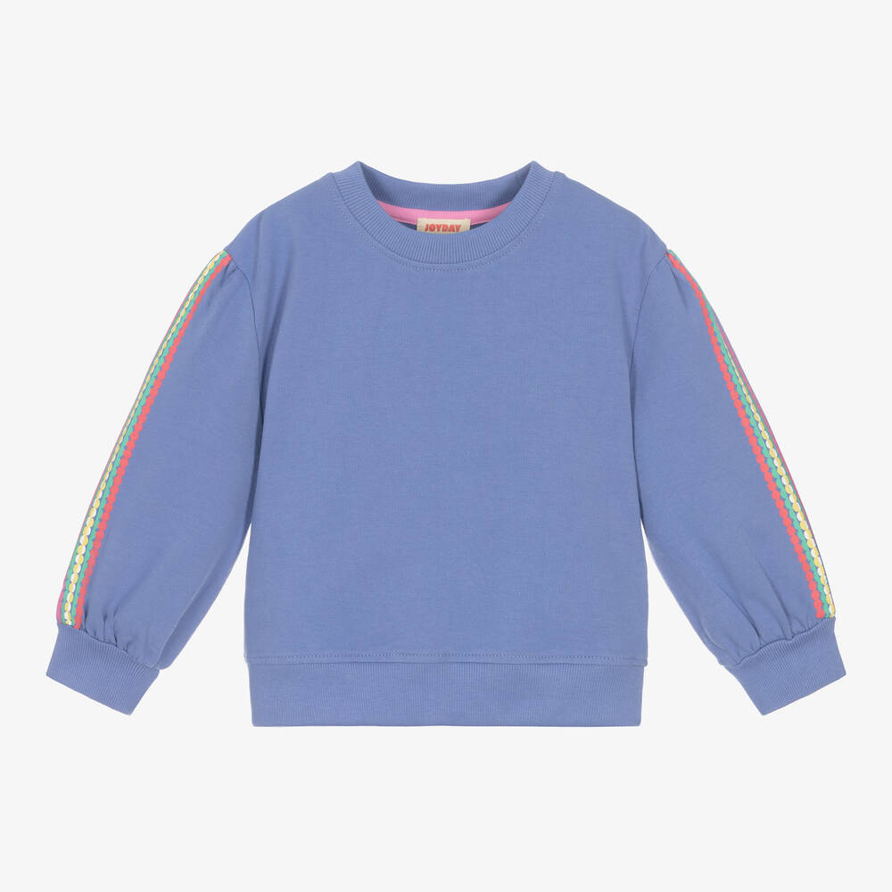 Joyday - Girls Blue Cotton Sweatshirt | Childrensalon