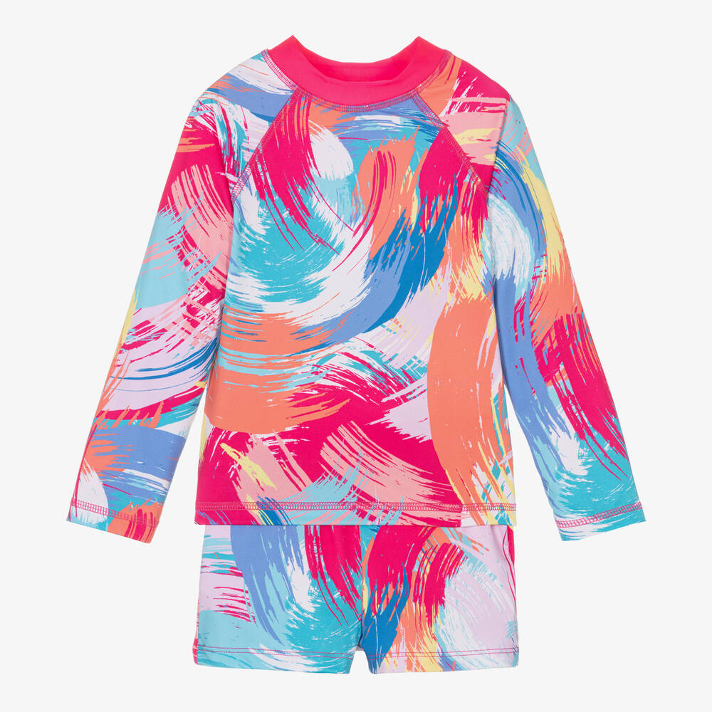 Joyday - Комплект для плавания с розовыми мазками для девочек | Childrensalon