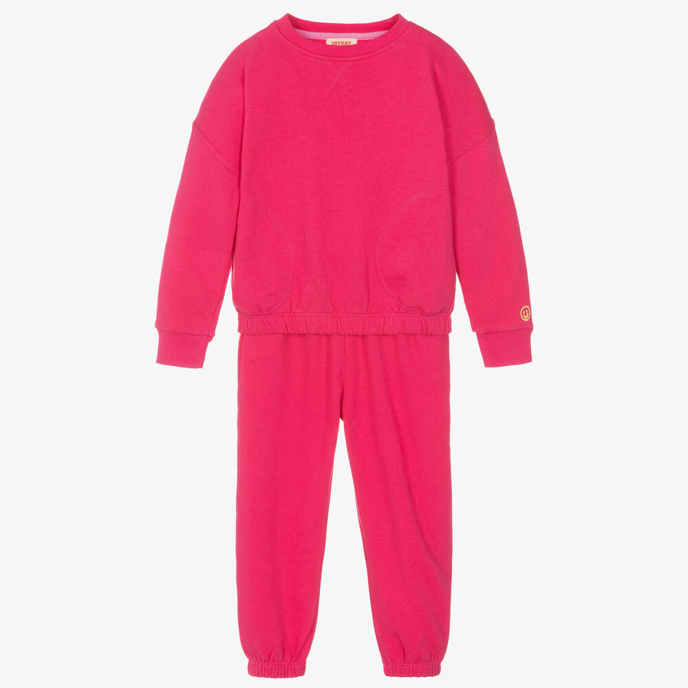 Joyday - Pinker Baumwoll-Trainingsanzug | Childrensalon