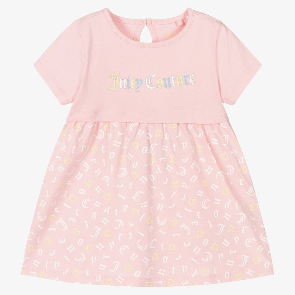Juicy Couture Babies' Girls Pink Cotton Dress