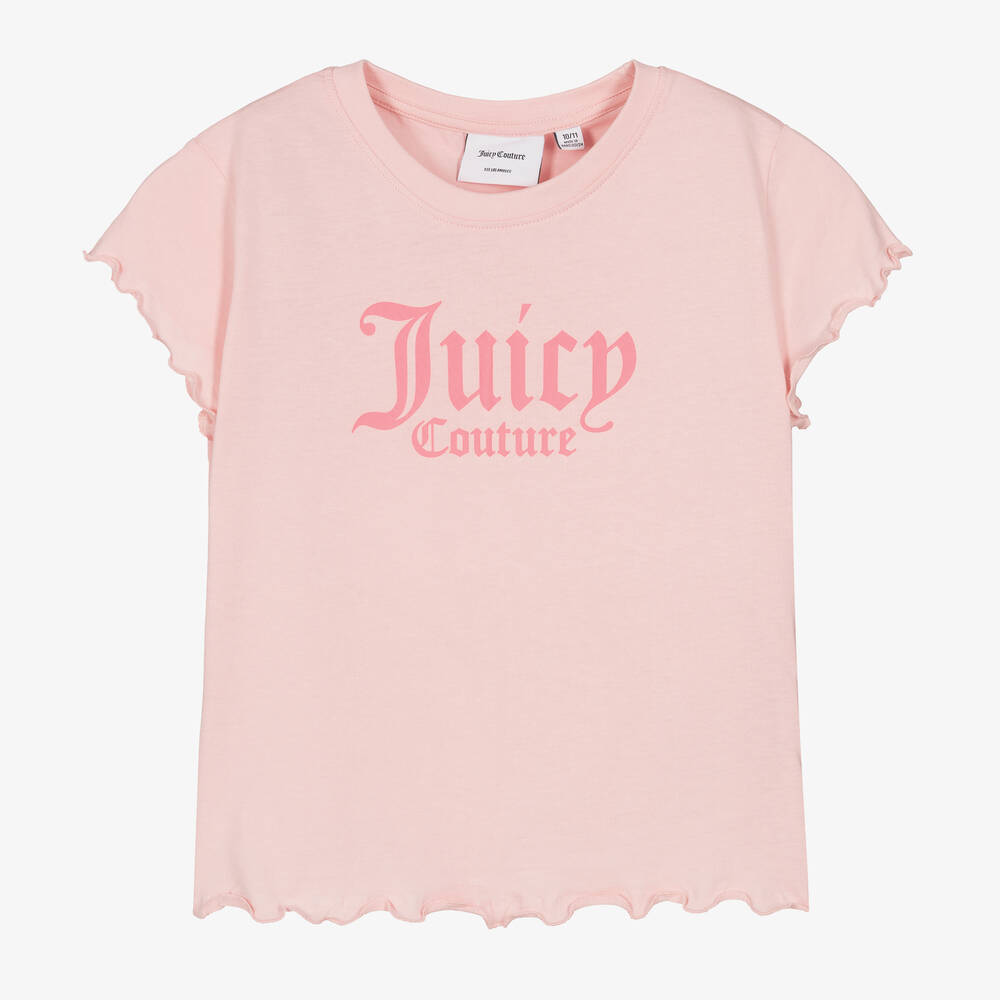Juicy Couture - Teen Girls Pink Neon Logo T-Shirt | Childrensalon