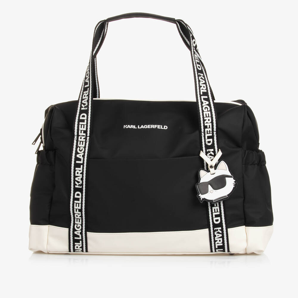 KARL LAGERFELD KIDS - Girls Black Choupette Sports Bag (45cm ...