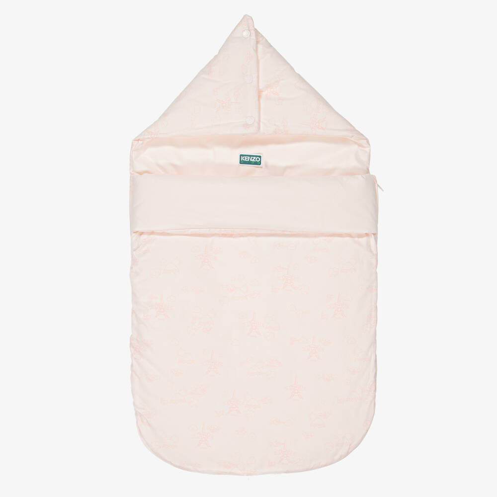 KENZO KIDS - Baby Girls Pink Cotton Nest (80cm) | Childrensalon