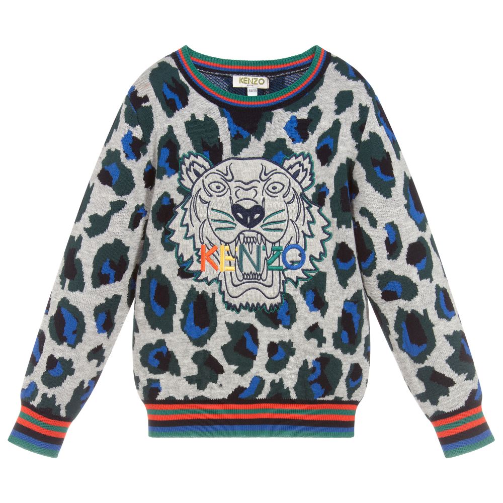 Kenzo Kids - Boys Tiger Knitted Sweater 