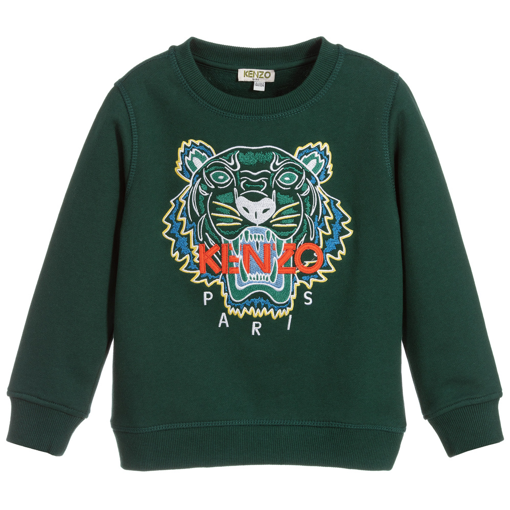 kenzo tiger sweatshirt green