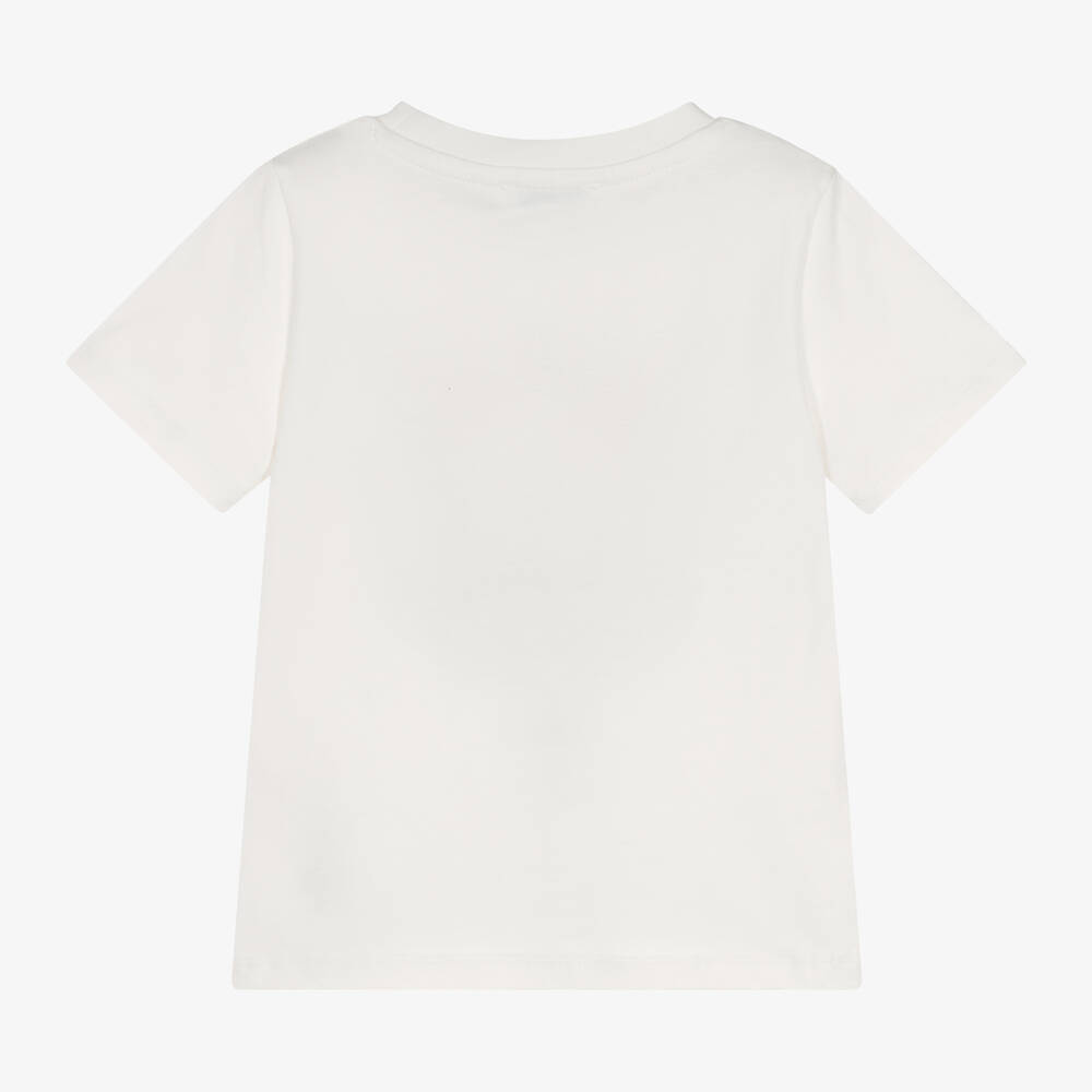 KENZO KIDS - Ivory Cotton T-Shirt | Childrensalon