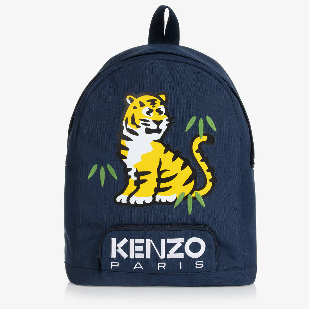 KENZO KIDS - حقيبة ظهر كانفاس لون كحلي (37 سم) | Childrensalon