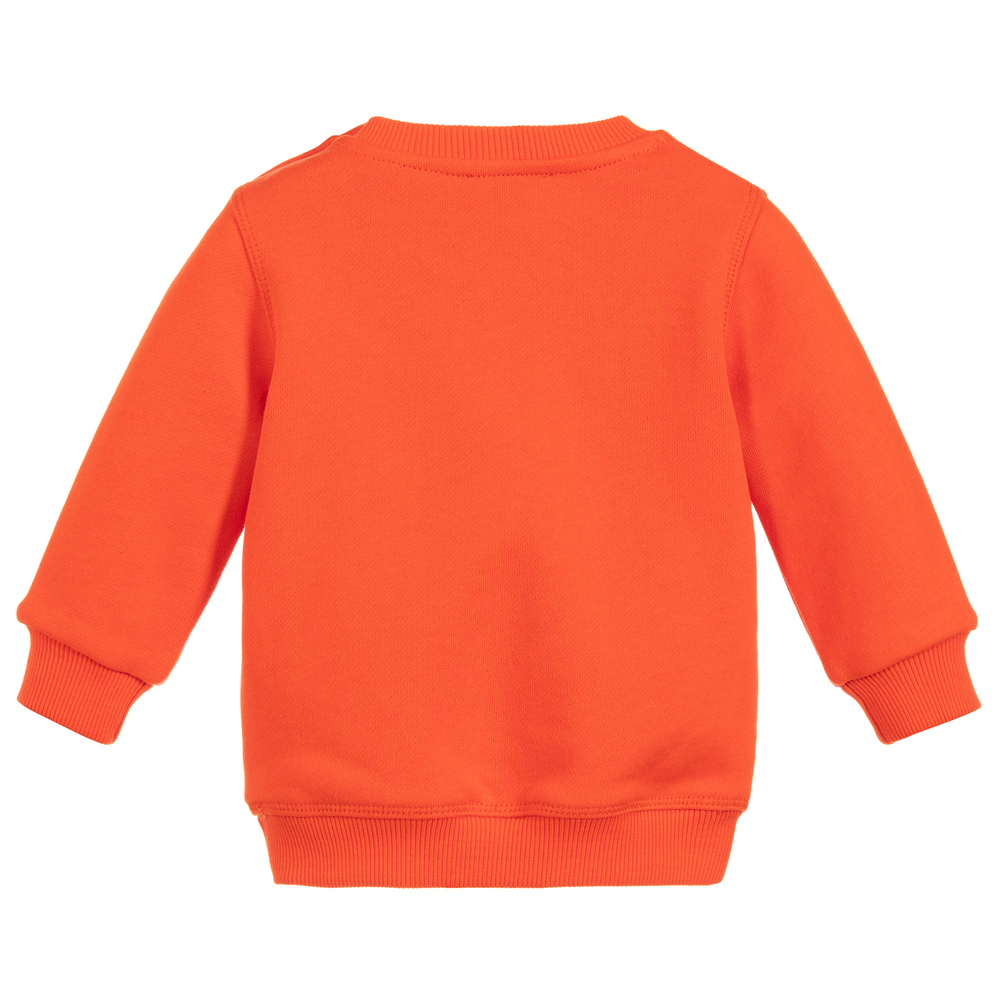 KENZO KIDS - Orange Cotton Baby Sweatshirt | Childrensalon