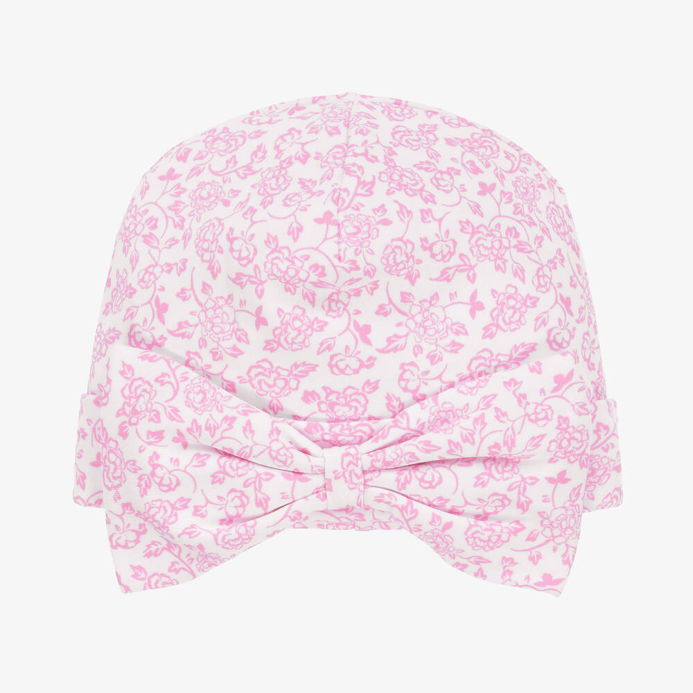 Kissy Kissy Baby Girls Pink Blooming Vines Layette Hat