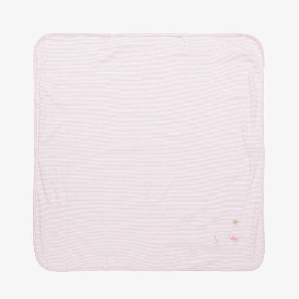 Kissy Kissy - Baby Girls Pink Jungle Mates Blanket (73cm) | Childrensalon