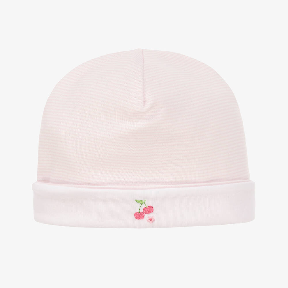 Kissy Kissy - Baby Girls Pink Pima Cotton Classic Treasures Hat | Childrensalon