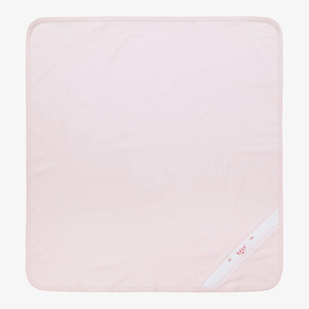Kissy Kissy - Baby Girls Pink Smocked Fall Medley Blanket (73cm) | Childrensalon