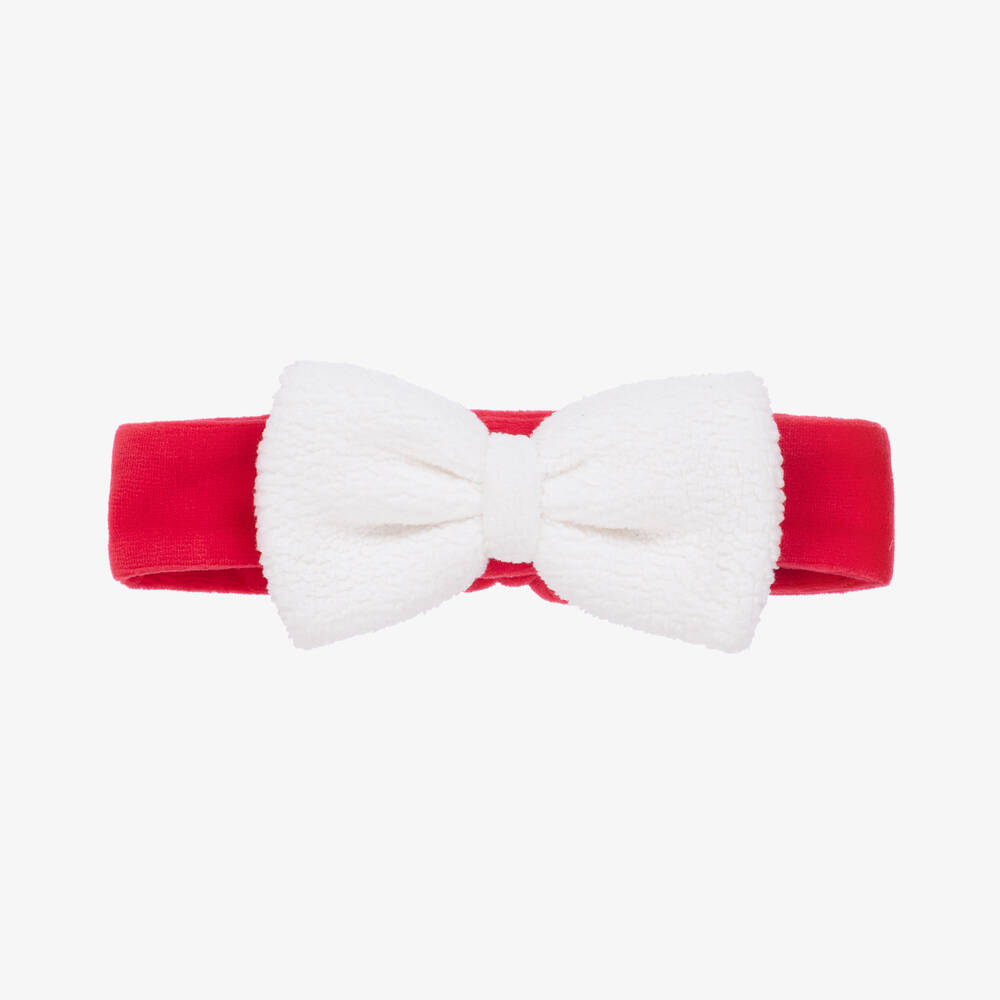 Kissy Kissy - Baby Girls Red Velour Christmas Magic Headband | Childrensalon