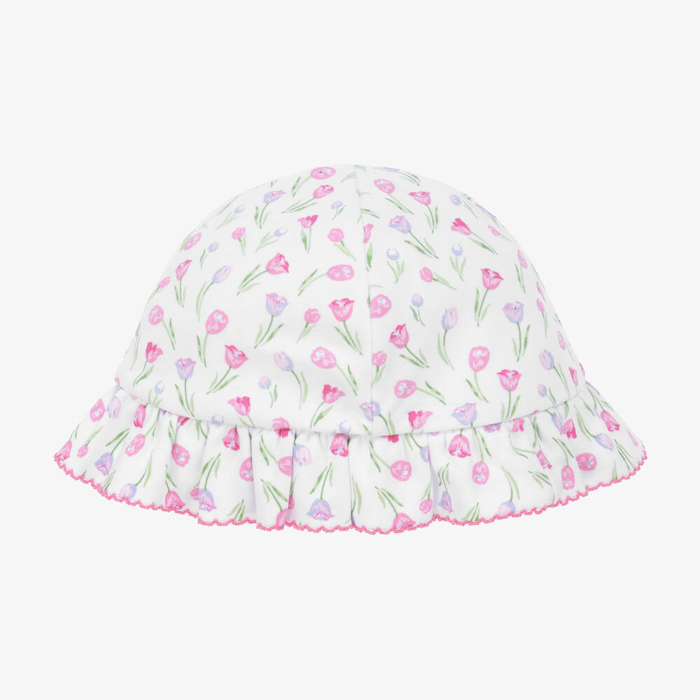 Kissy Kissy - Baby Girls White Cotton Tulip Festival Hat | Childrensalon
