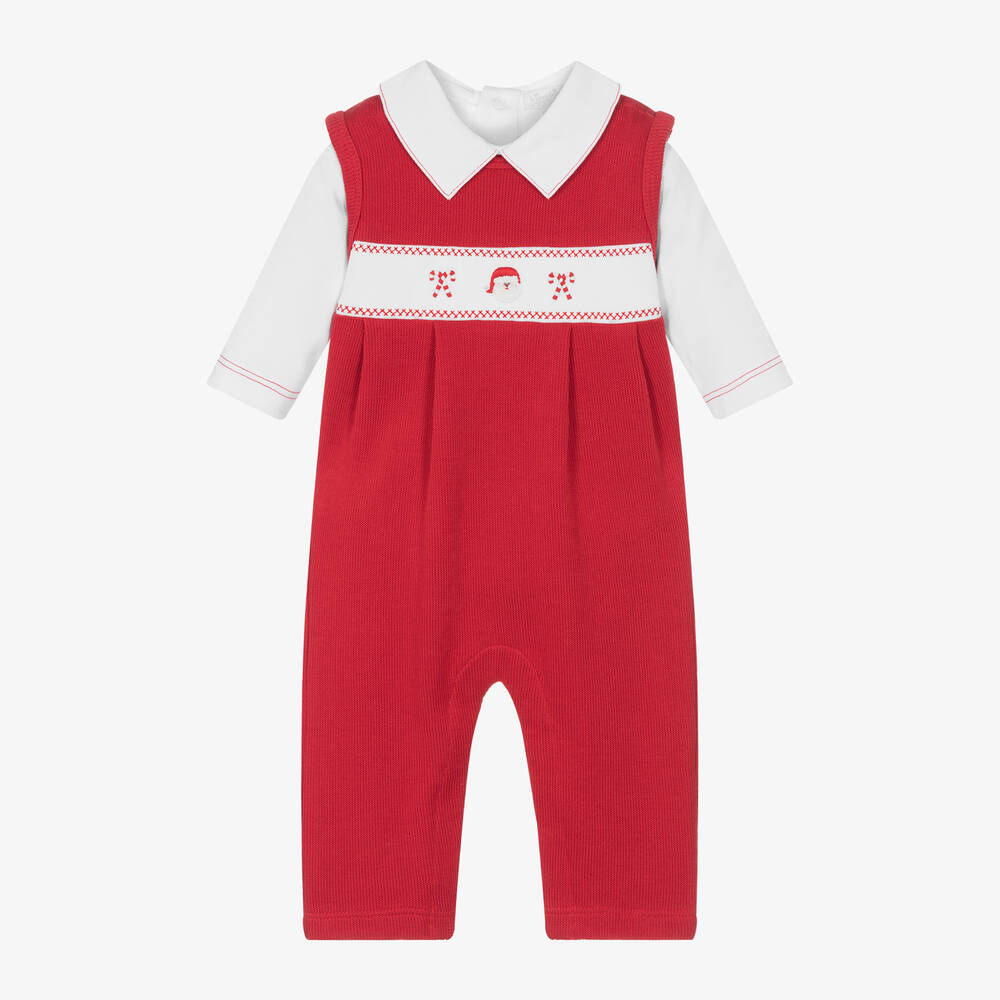 Kissy Kissy - Boys Red Holiday Medley Babysuit Set | Childrensalon