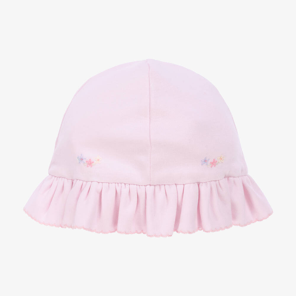 Kissy Kissy - Girls Pink Cotton Butterfly Flutters Hat | Childrensalon