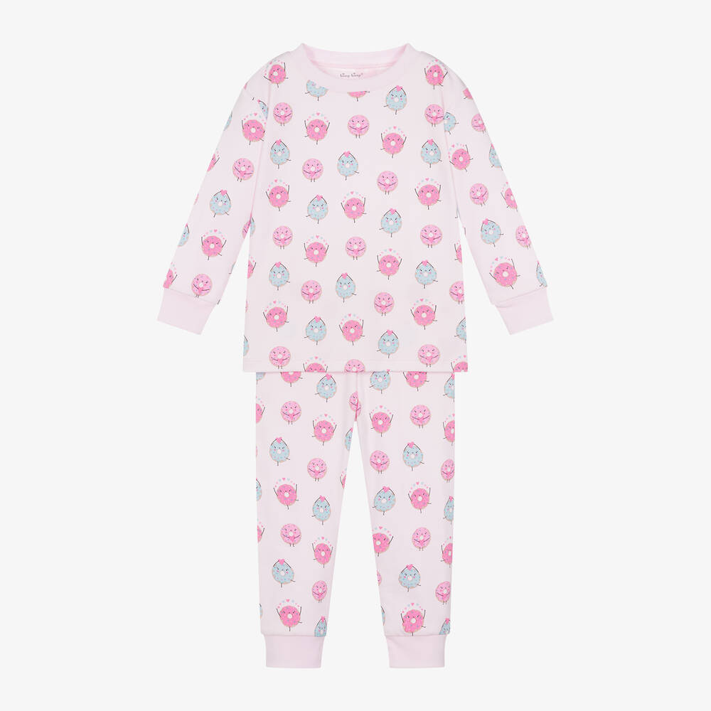 Kissy Kissy - Girls Pink Pima Cotton So Sweet Donut Pyjamas | Childrensalon