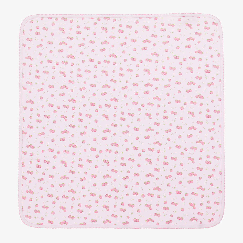 Kissy Kissy - Girls Pink Strawberry Essence Blanket (73cm) | Childrensalon