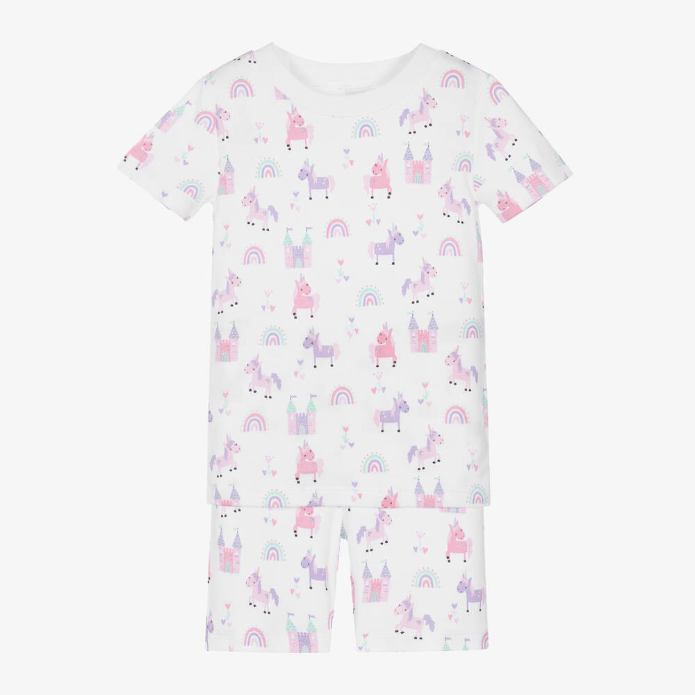Kissy Kissy - Pyjama court blanc fille | Childrensalon