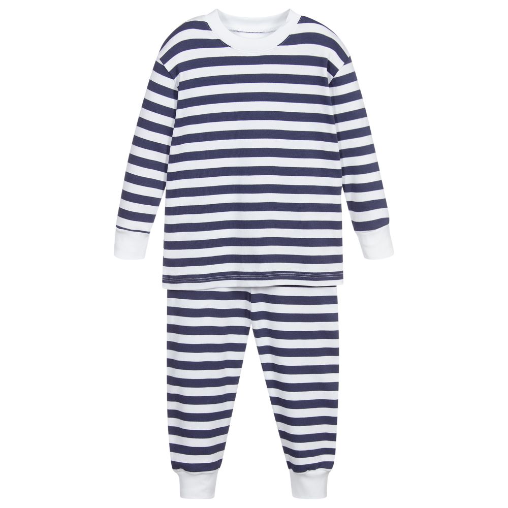 Kissy Kissy Babies' Navy Blue Pima Cotton Pyjamas In Multi