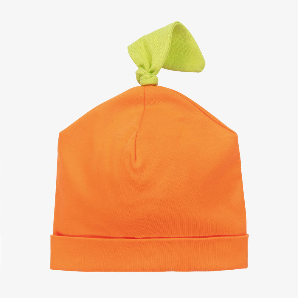 Kissy Kissy - Orange Pumpkin Hello Halloween Hat | Childrensalon